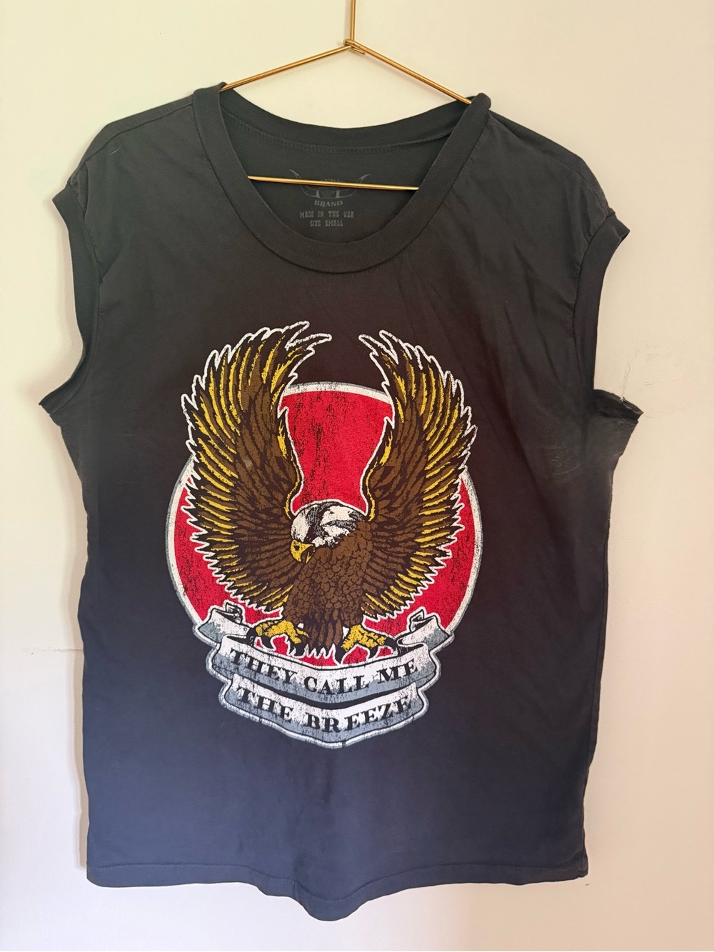 Vintage-Inspired Black Eagle Graphic Tee